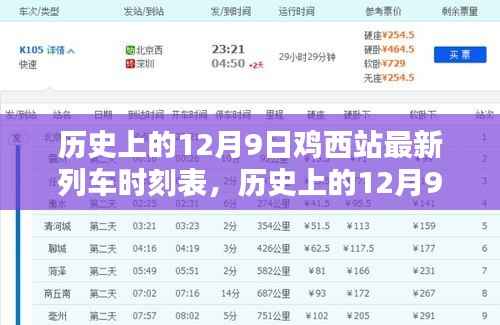 历史上的鸡西站列车时刻表深度解析与回顾，12月9日最新列车时刻表概览