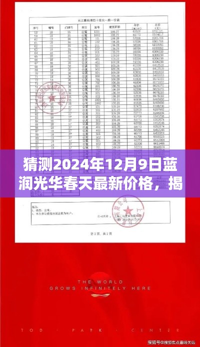 揭秘未来房价趋势，蓝润光华春天最新价格预测报告（2024年12月版）