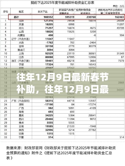 往年12月9日最新春节补助政策解读与影响分析,助力民生福祉提升