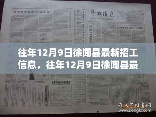 往年12月9日徐闻县招工信息概览，行业精英齐聚共创美好未来就业机遇