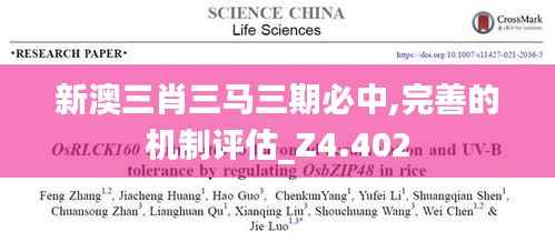 新澳三肖三马三期必中,完善的机制评估_Z4.402