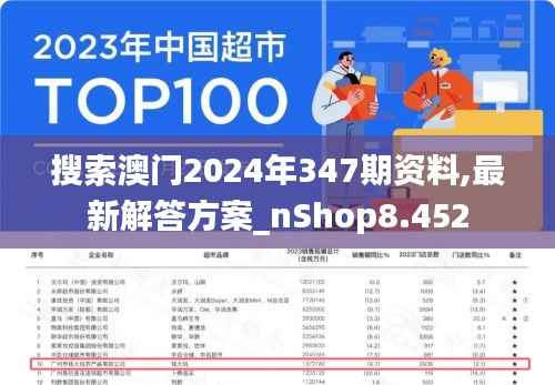 搜索澳门2024年347期资料,最新解答方案_nShop8.452