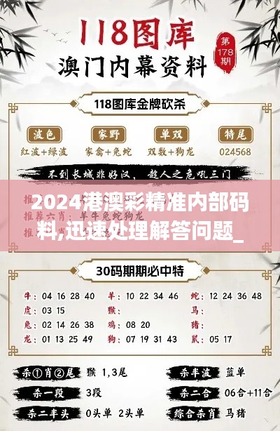 2024港澳彩精准内部码料,迅速处理解答问题_高级版5.322