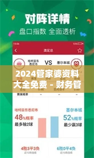 2024管家婆资料大全免费 - 财务管理的新选择