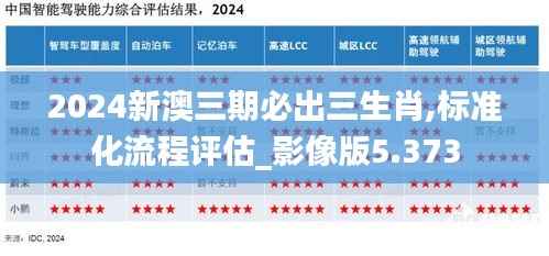 2024新澳三期必出三生肖,标准化流程评估_影像版5.373