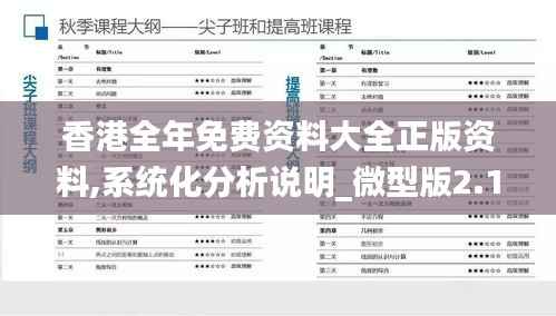 香港全年免费资料大全正版资料,系统化分析说明_微型版2.120