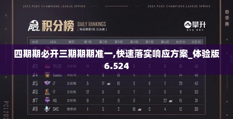 四期期必开三期期期准一,快速落实响应方案_体验版6.524