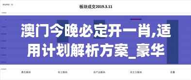 澳门今晚必定开一肖,适用计划解析方案_豪华版6.787