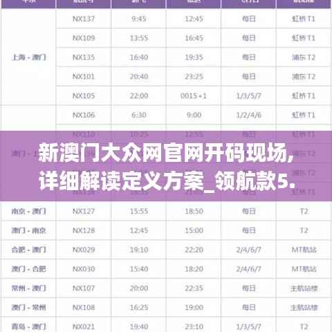 新澳门大众网官网开码现场,详细解读定义方案_领航款5.279