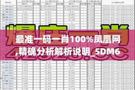 最准一码一肖100%凤凰网,精确分析解析说明_5DM6.259
