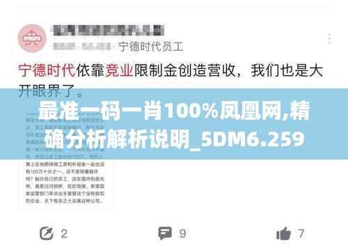 最准一码一肖100%凤凰网,精确分析解析说明_5DM6.259