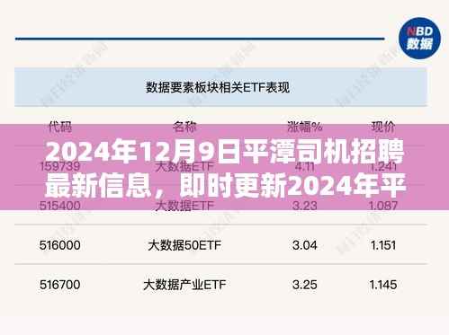 2024年平潭司机招聘最新动态，掌握未来，启程在握
