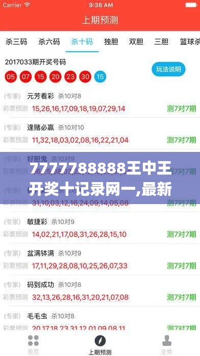 7777788888王中王开奖十记录网一,最新热门解答落实_户外版3.922