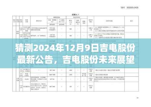 吉电股份未来展望揭秘,最新公告前瞻与未来趋势分析(2024年12月9日)