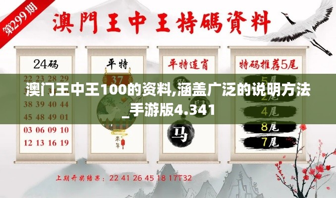 澳门王中王100的资料,涵盖广泛的说明方法_手游版4.341