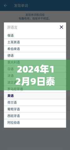 泰国实时翻译软件革新之旅,跨越语言壁垒的革新力量(2024年12月9日)