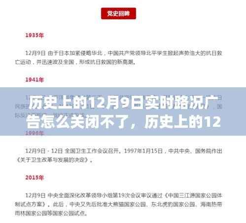 深度解析,为何历史上的12月9日实时路况广告关闭不了?应对之策探讨。
