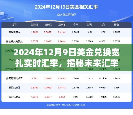 揭秘未来汇率走势，2024年美金兑换宽扎实时汇率深度解析与预测