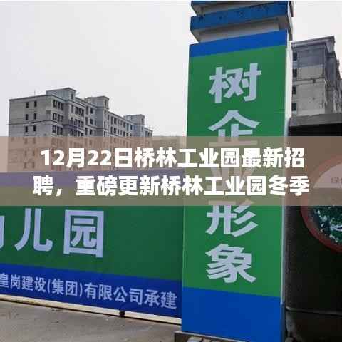 桥林工业园冬季人才盛宴开启,最新招聘热潮来袭,12月重磅更新职位等你来挑战!