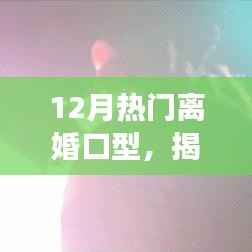 揭秘十二月离婚口型的背后故事与深层原因