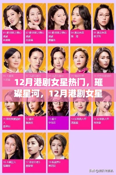 12月港剧女星热门璀璨星河,风云榜揭晓