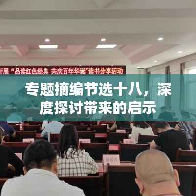 专题摘编节选十八，深度探讨带来的启示