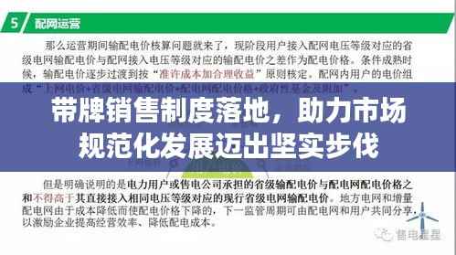带牌销售制度落地，助力市场规范化发展迈出坚实步伐
