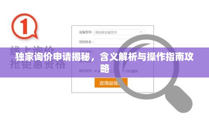 独家询价申请揭秘,含义解析与操作指南攻略