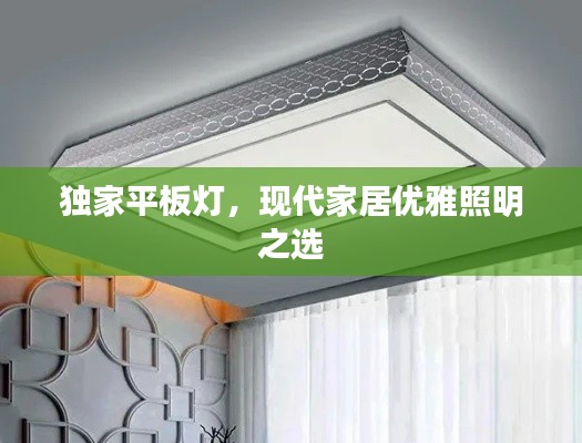 独家平板灯，现代家居优雅照明之选