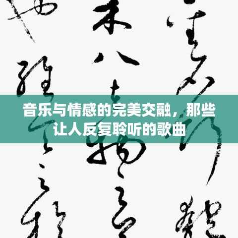 音乐与情感的完美交融，那些让人反复聆听的歌曲
