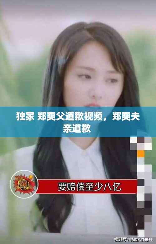 独家 郑爽父道歉视频，郑爽夫亲道歉 