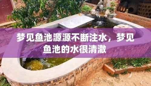 梦见鱼池源源不断注水，梦见鱼池的水很清澈 