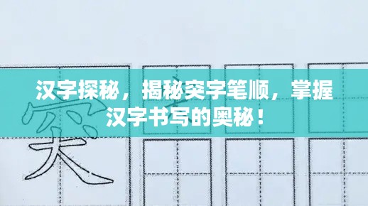 汉字探秘，揭秘突字笔顺，掌握汉字书写的奥秘！