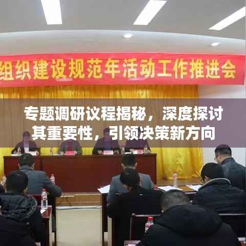 专题调研议程揭秘,深度探讨其重要性,引领决策新方向