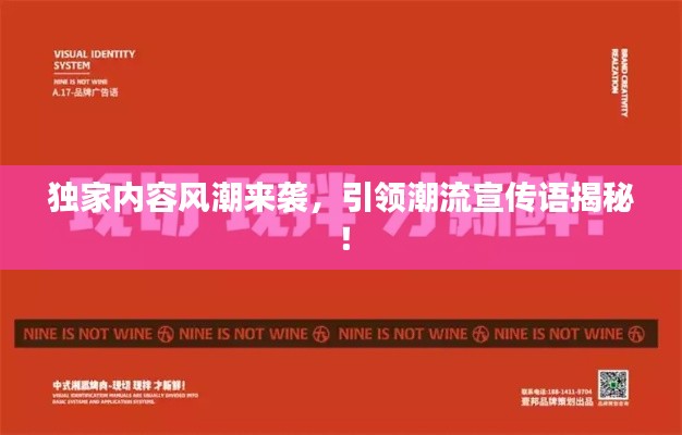 独家内容风潮来袭，引领潮流宣传语揭秘！