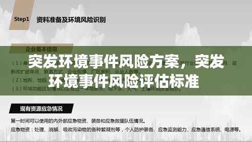 突发环境事件风险方案,突发环境事件风险评估标准