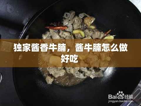 独家酱香牛腩，酱牛腩怎么做好吃 