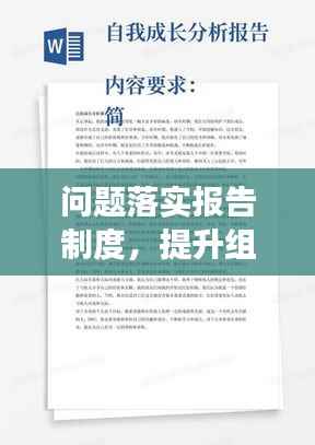问题落实报告制度，提升组织效能的必经之路