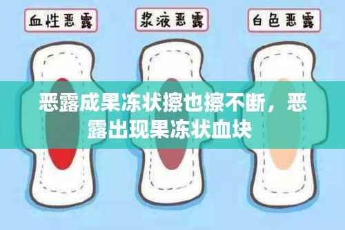恶露成果冻状擦也擦不断，恶露出现果冻状血块 