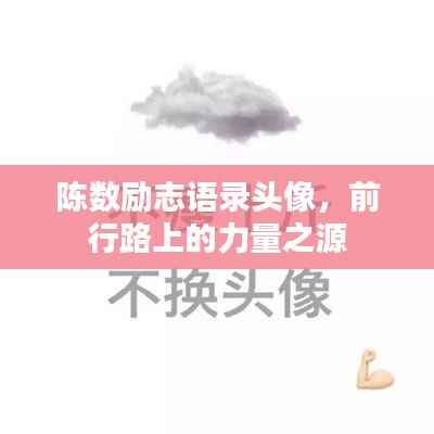 陈数励志语录头像，前行路上的力量之源