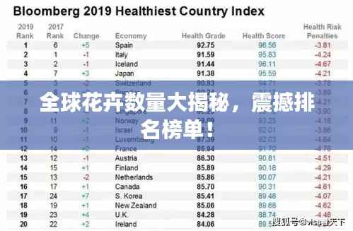 全球花卉数量大揭秘,震撼排名榜单!