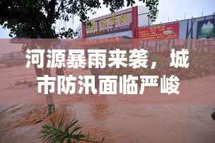 河源暴雨来袭,城市防汛面临严峻挑战