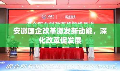 安徽国企改革激发新动能,深化改革促发展