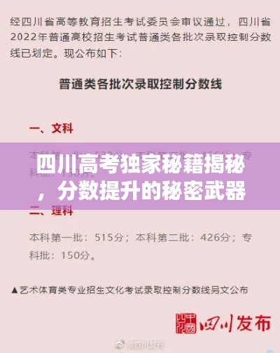 四川高考独家秘籍揭秘，分数提升的秘密武器全攻略