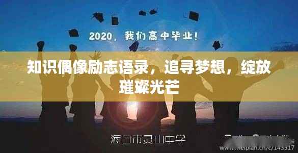 知识偶像励志语录,追寻梦想,绽放璀璨光芒