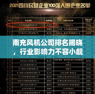 南充风机公司排名揭晓，行业影响力不容小觑
