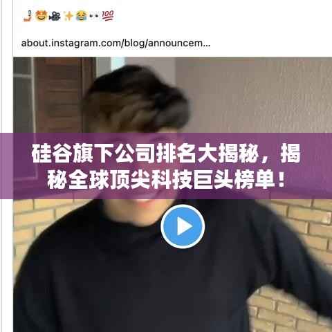 硅谷旗下公司排名大揭秘,揭秘全球顶尖科技巨头榜单!