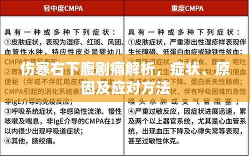 伤寒右下腹剧痛解析，症状、原因及应对方法