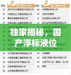 独家揭秘，国产浮标液位计公司排名及行业影响力榜单！