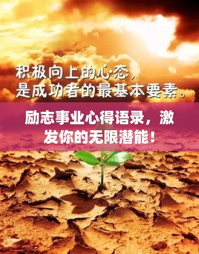 励志事业心得语录,激发你的无限潜能!